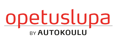 Opetuslupa punainen transparent